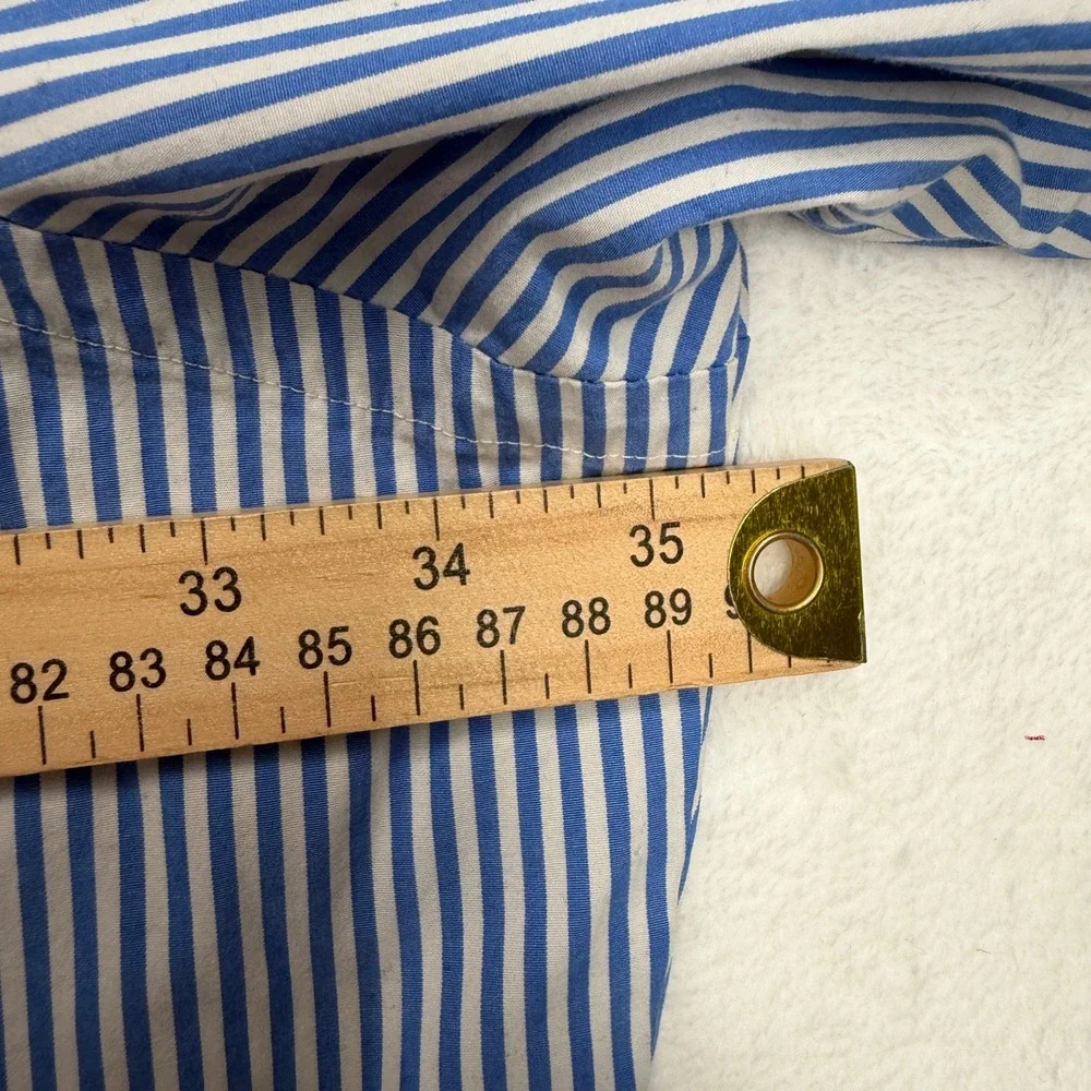 Polo Ralph Lauren 6XB Button Down Shirt Classic Striped Big and Tall Blue White